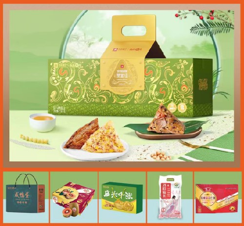 888型端午礼盒 良品铺子粽子+烤鸭蛋+红心猕猴桃+庙头千张+泗阳籼米+鲁花压榨葵花仁油
